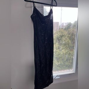 Brand new with tags black Bebe sparkle dress